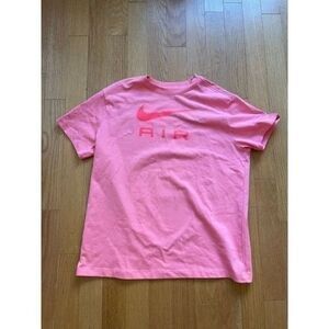 Nike Air Loose Fit T-Shirt Coral Chalk 100% Cotton Women Size M(MSRP$35)